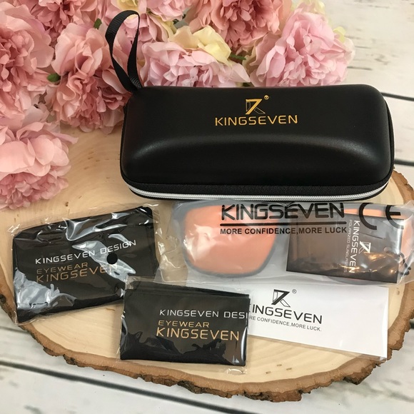 KINGSEVEN Classic Red Polarized Sun Glasses - Picture 13 of 15